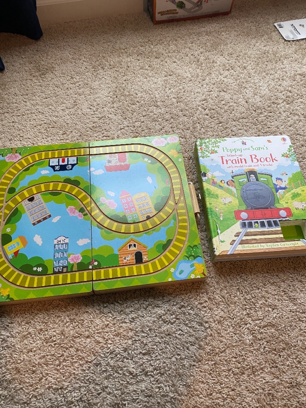 Carry Along train track and train book